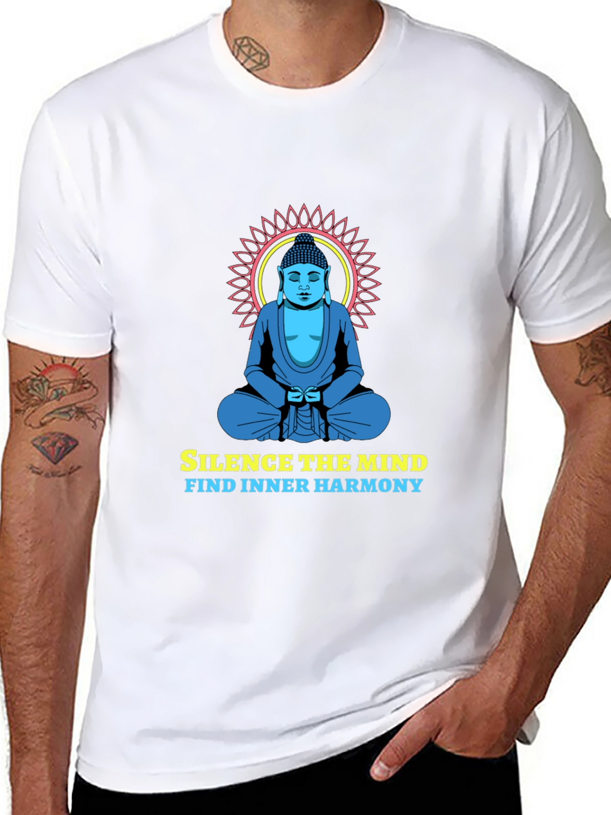 Mindful Harmony Tee - Buddha Graphic T-Shirt