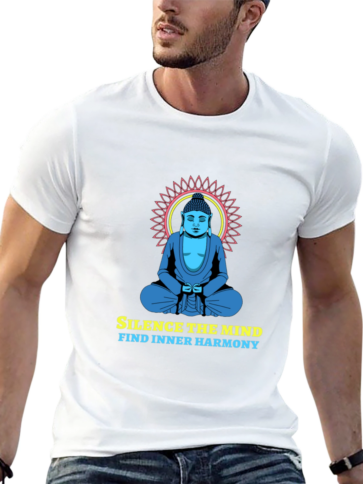 Mindful Harmony Tee - Buddha Graphic T-Shirt