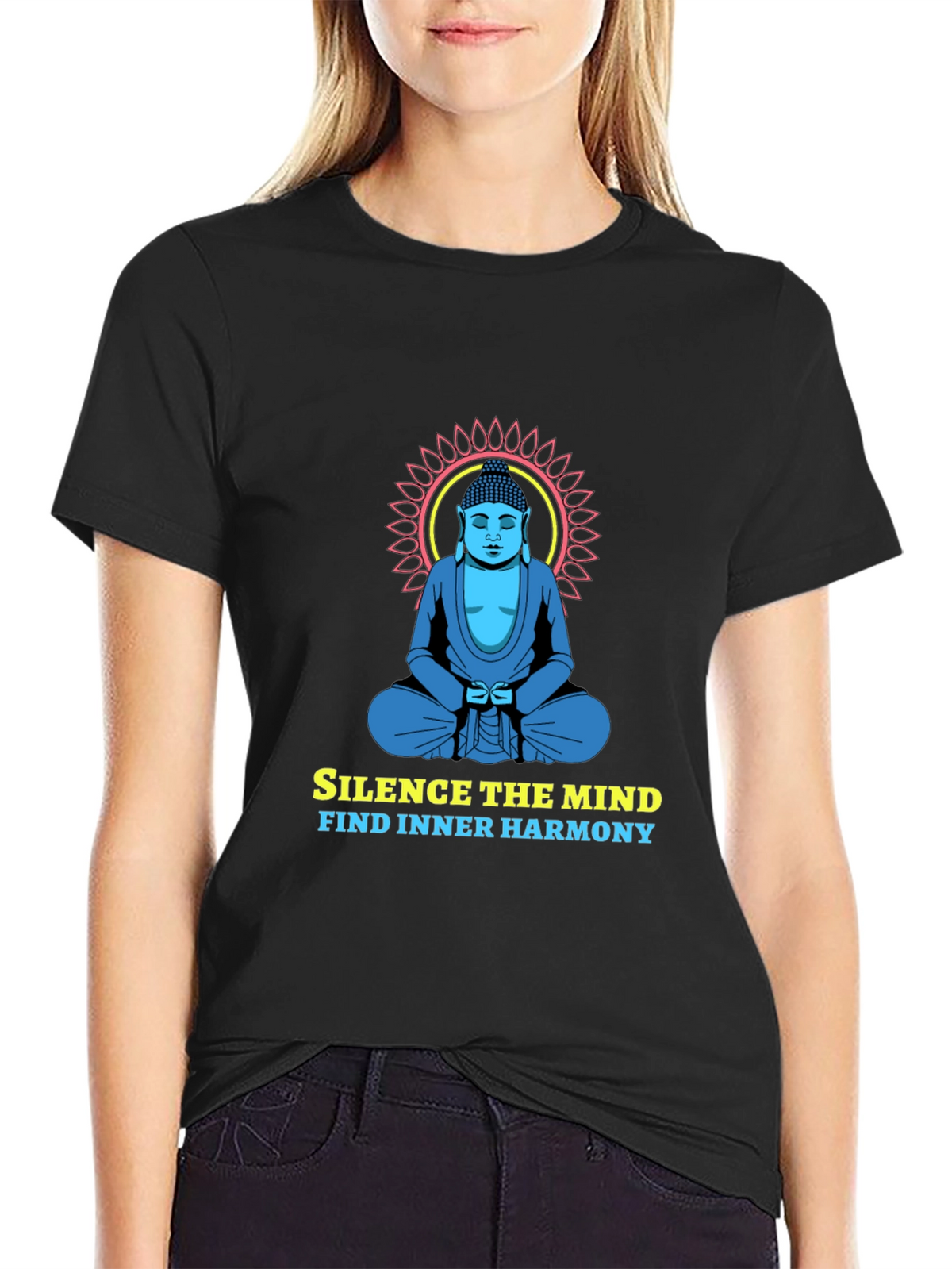 Mindful Harmony Tee - Buddha Graphic T-Shirt