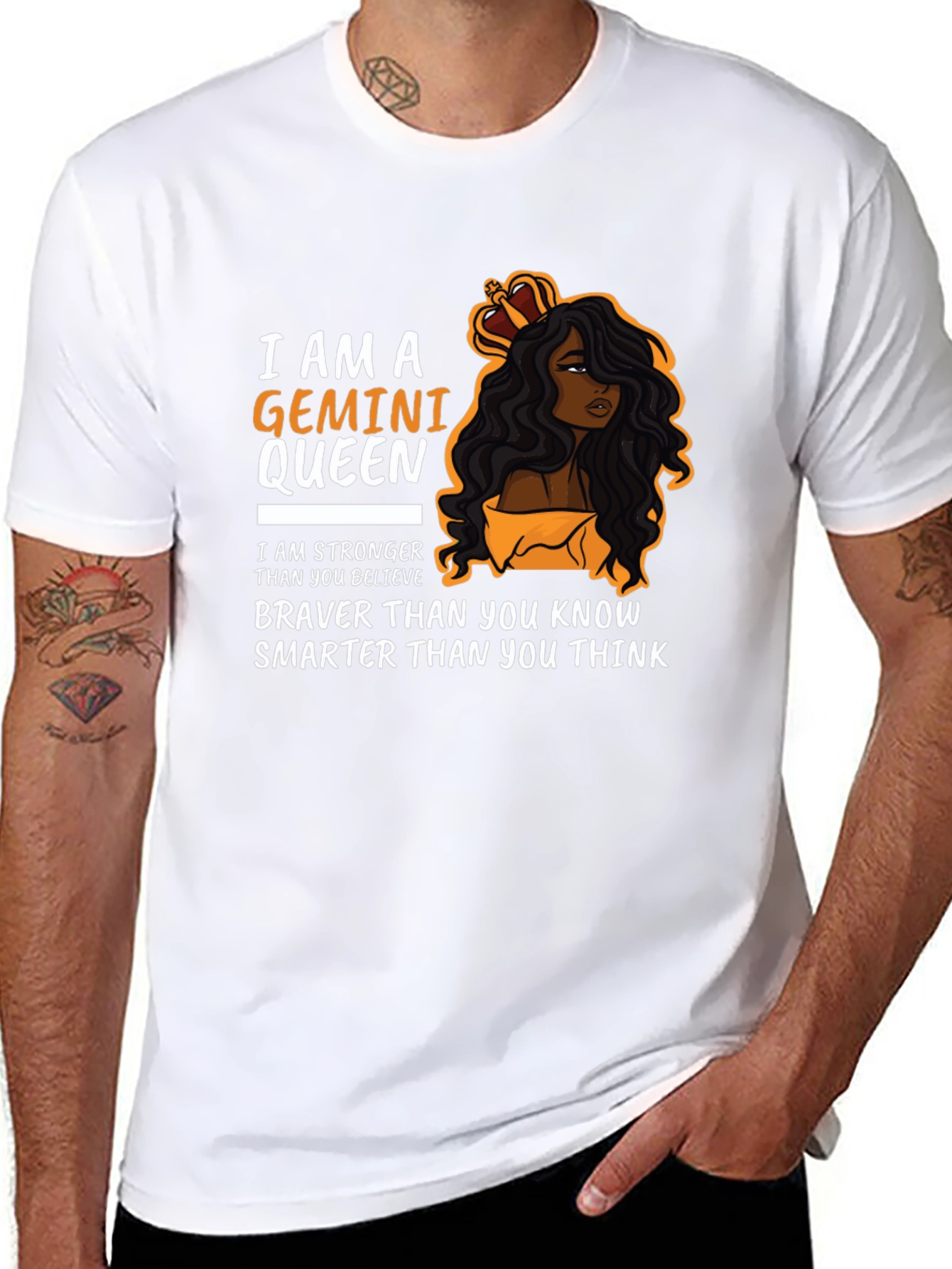 Gemini Queen Graphic Tee - Zodiac Birthday Gift