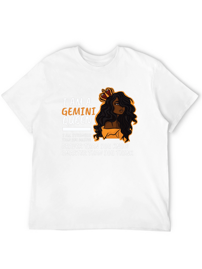 Gemini Queen Graphic Tee - Zodiac Birthday Gift