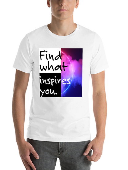 Motivational Graphic T-Shirt - Find What Inspires You