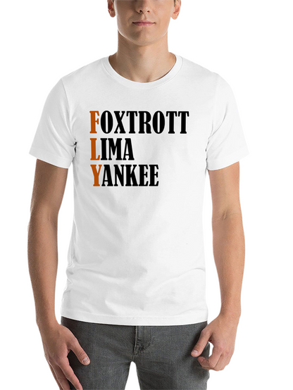 FLY Aviation T-Shirt - Pilot Alphabet Design