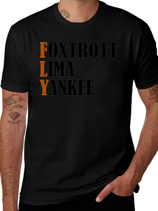 FLY Aviation T-Shirt - Pilot Alphabet Design