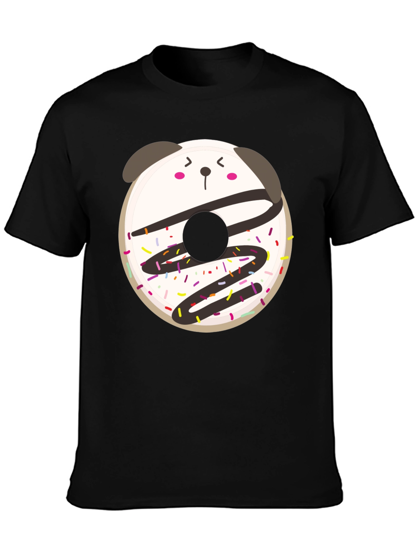 Cute Kawaii Donut Panda Graphic Tee