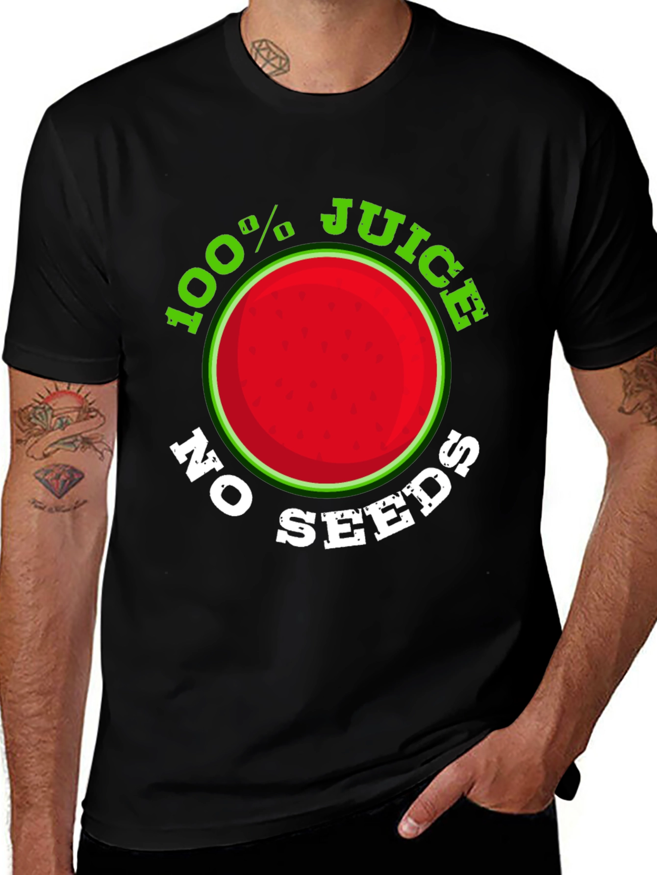 100% Juice No Seeds Graphic T-Shirt