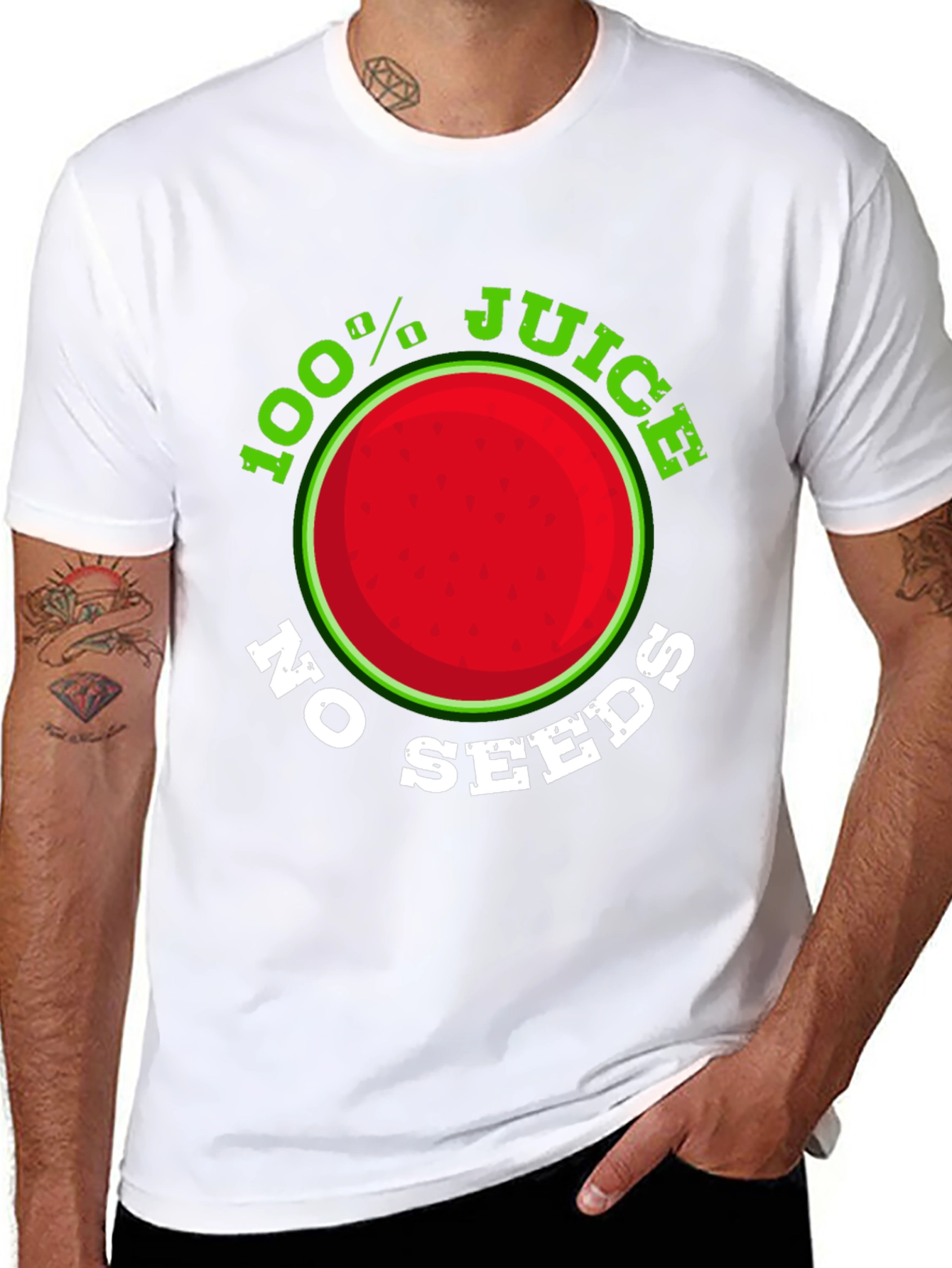 100% Juice No Seeds Graphic T-Shirt