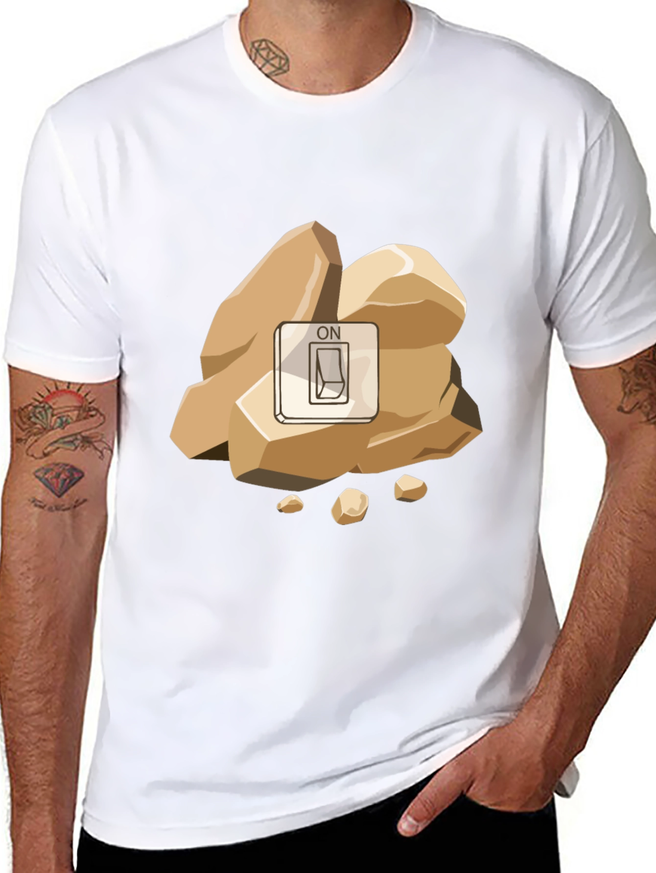 Rock Switch T-Shirt - Funny Geology Pun Tee