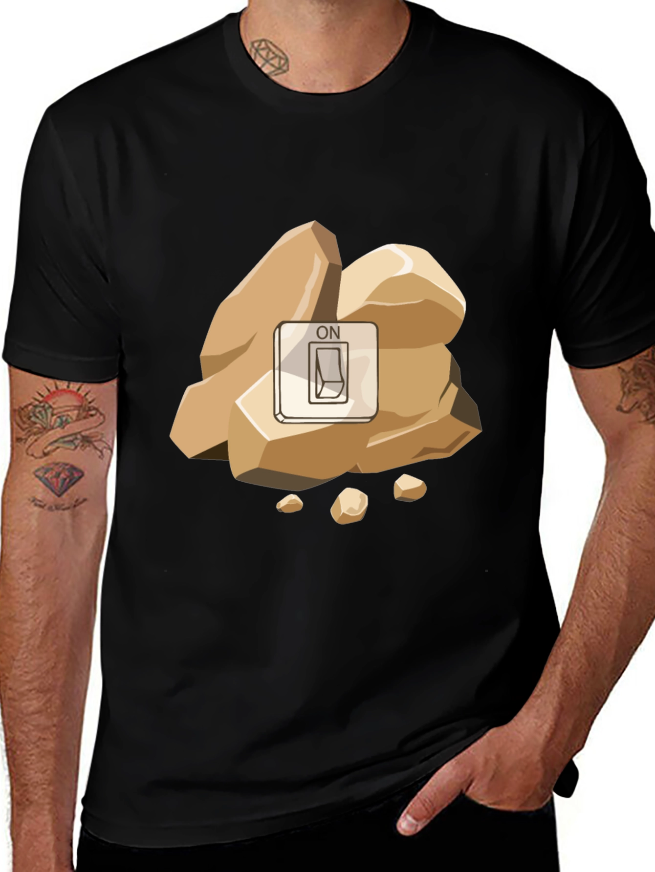 Rock Switch T-Shirt - Funny Geology Pun Tee