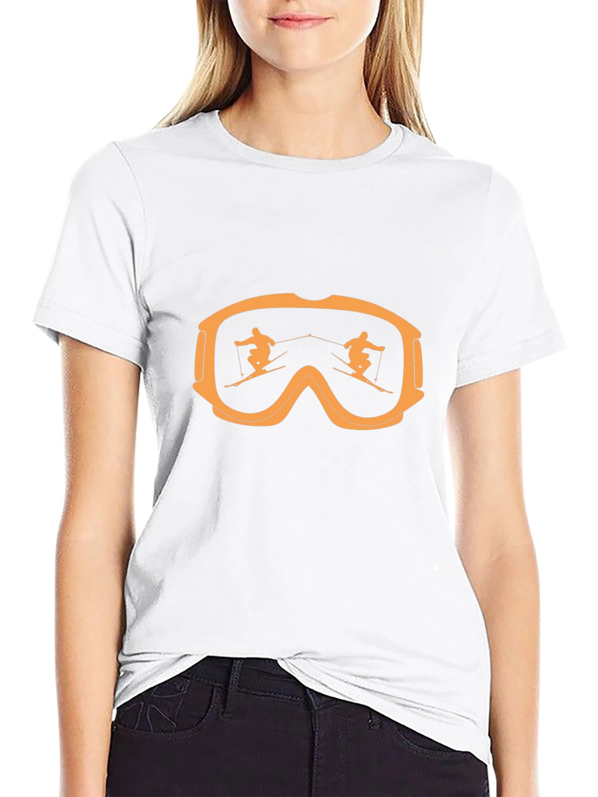 Ski Goggles Reflection Graphic Tee