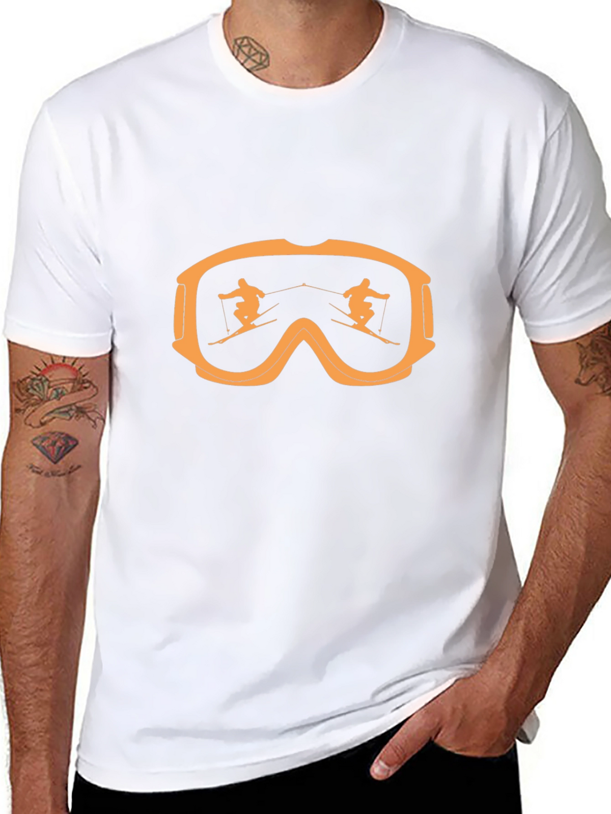 Ski Goggles Reflection Graphic Tee