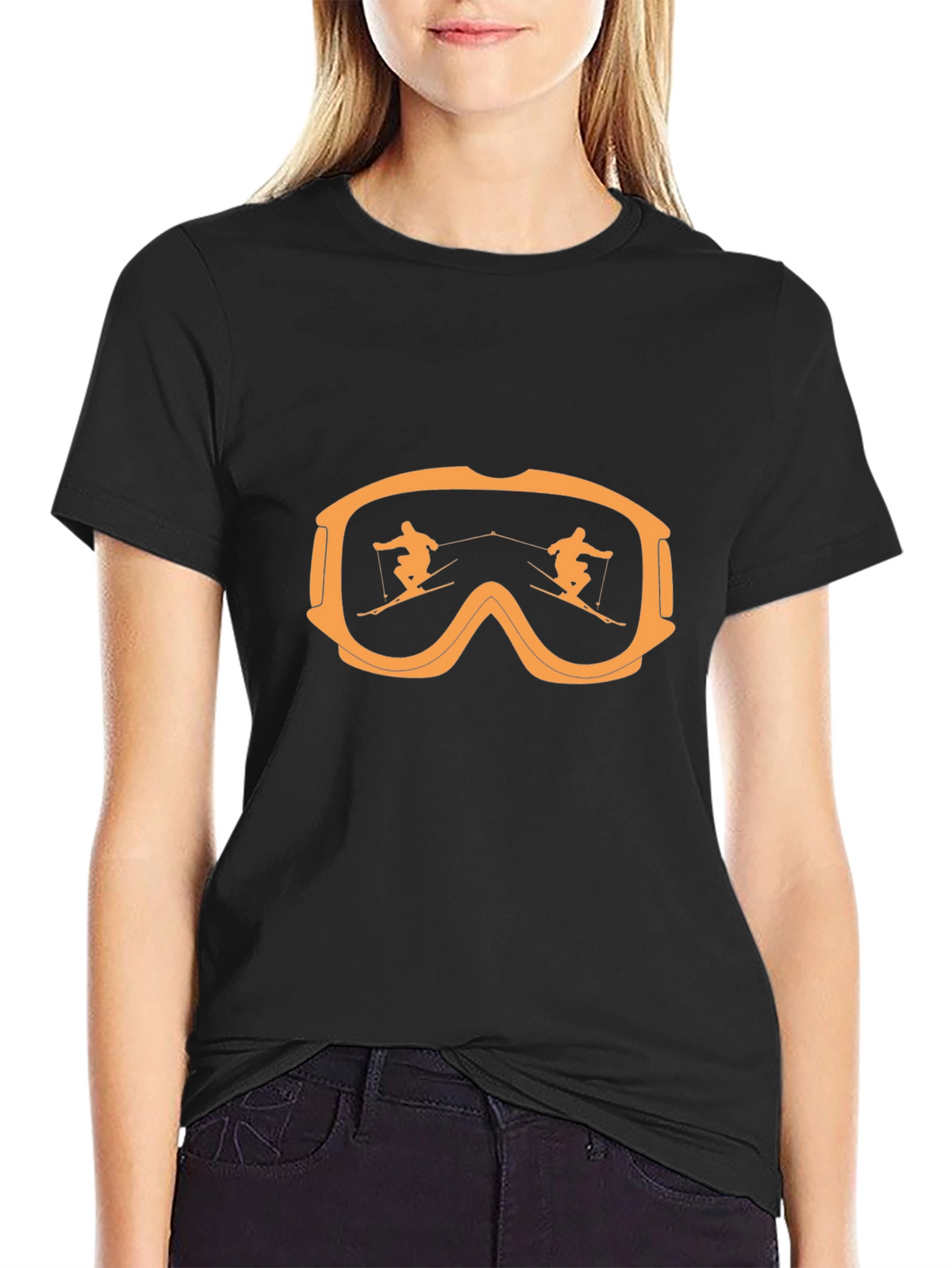 Ski Goggles Reflection Graphic Tee