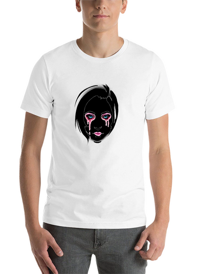 Emotional Drip Tee - Stylish Black Graphic T-Shirt