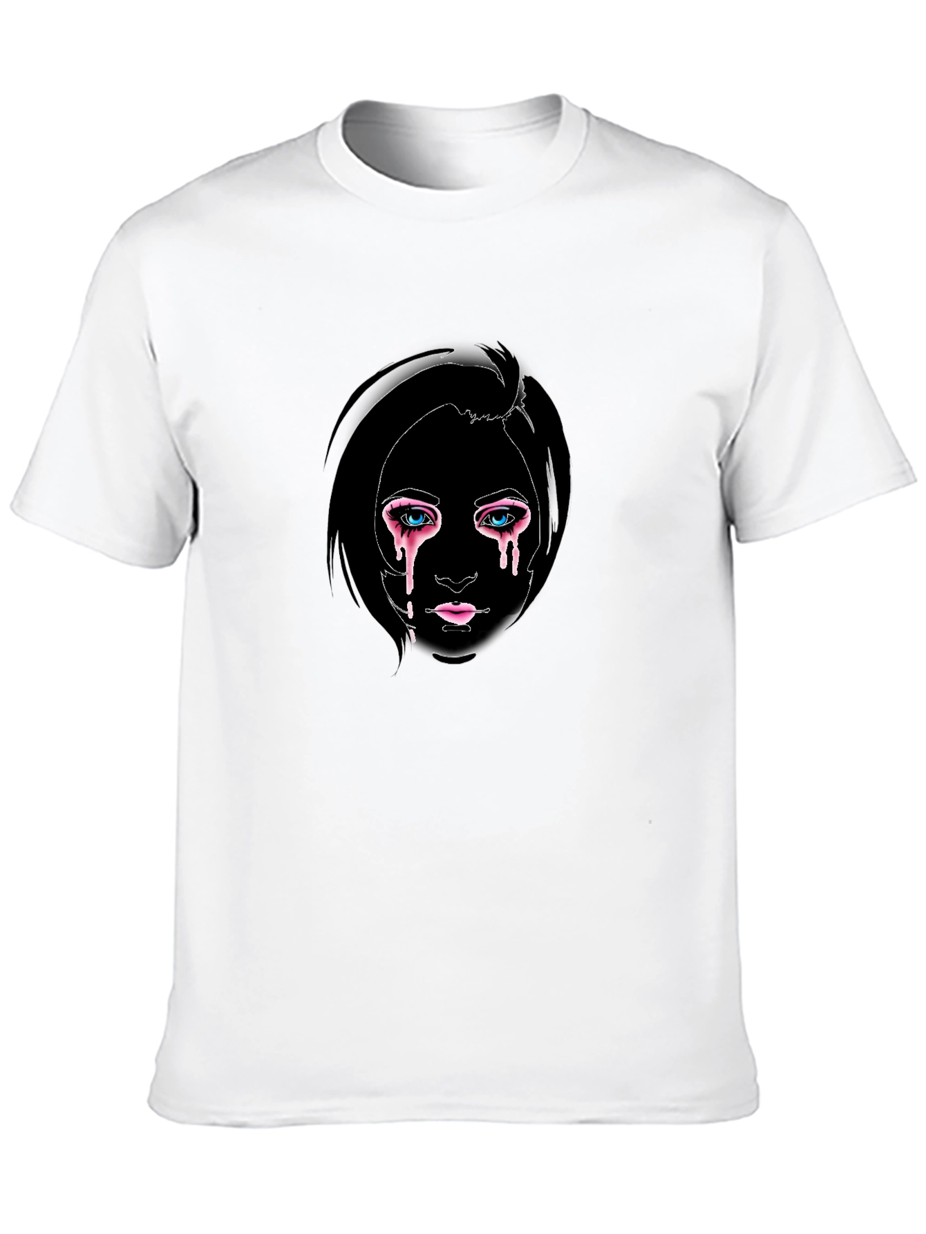 Emotional Drip Tee - Stylish Black Graphic T-Shirt