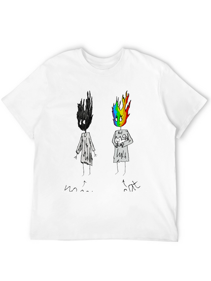 Unique Graphic Print Black T-Shirt