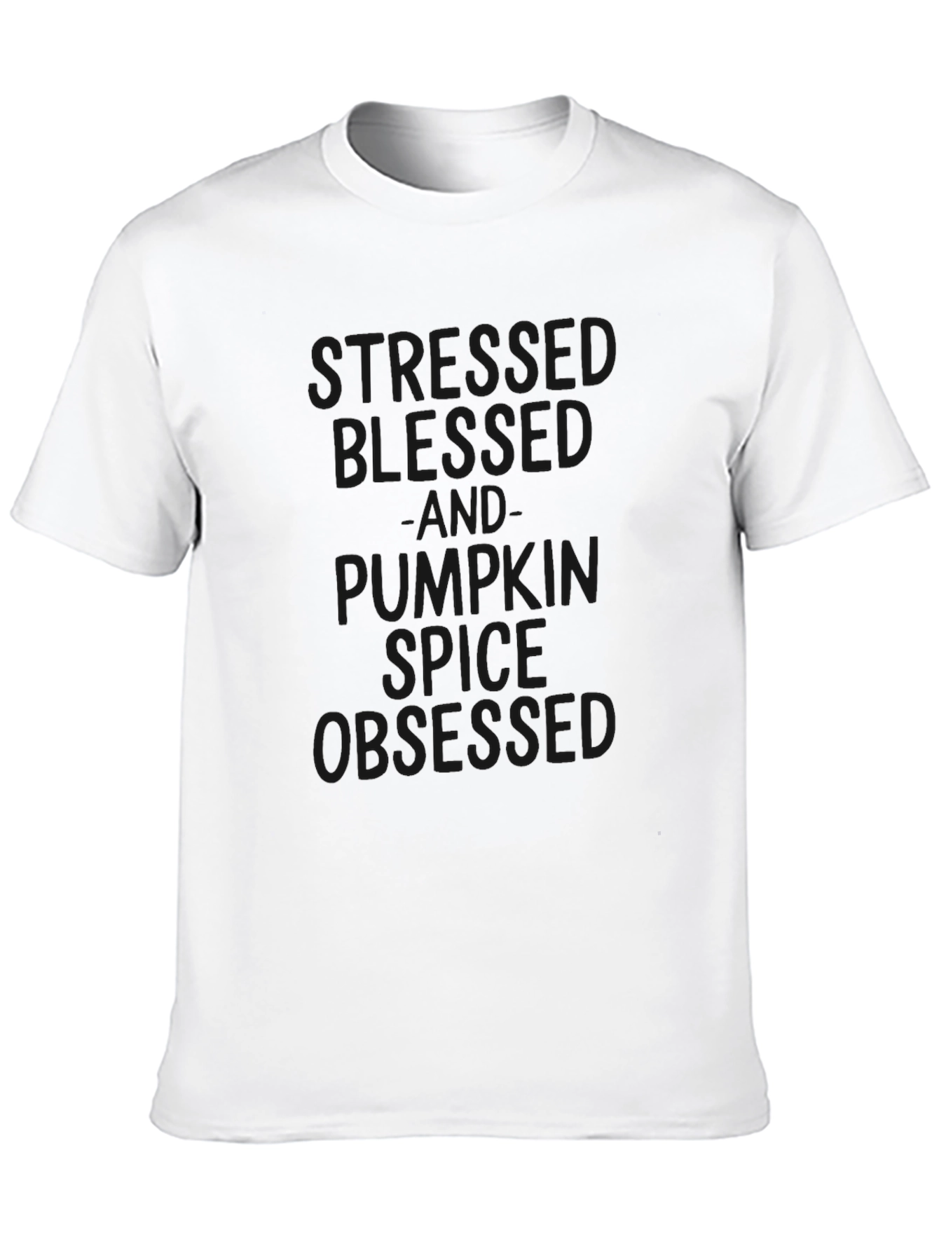 Stressed Blessed Pumpkin Spice Obsessed T-Shirt