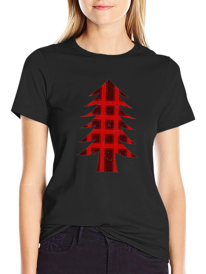 Buffalo Plaid Christmas Tree Graphic Tee