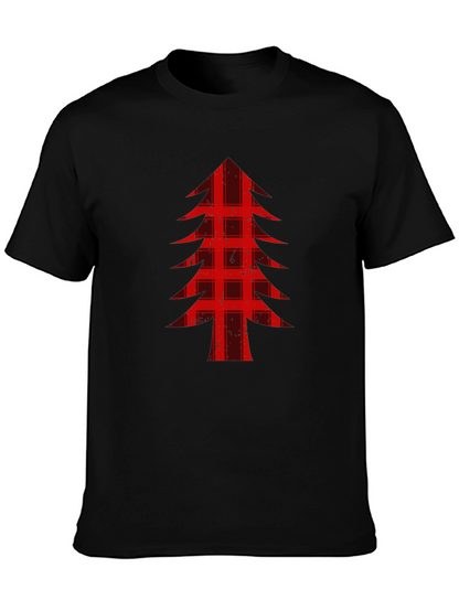 Buffalo Plaid Christmas Tree Graphic Tee