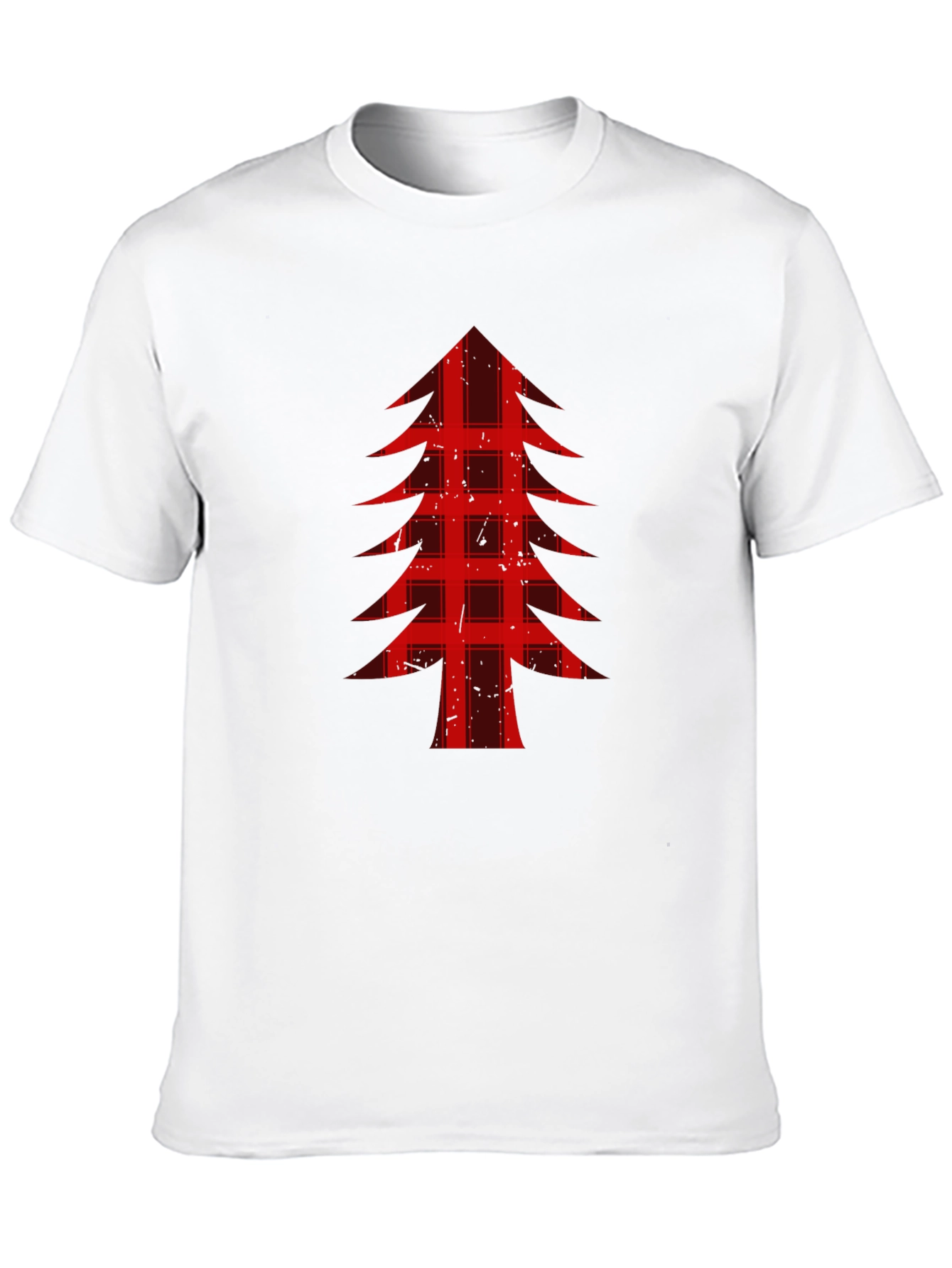 Buffalo Plaid Christmas Tree Graphic Tee
