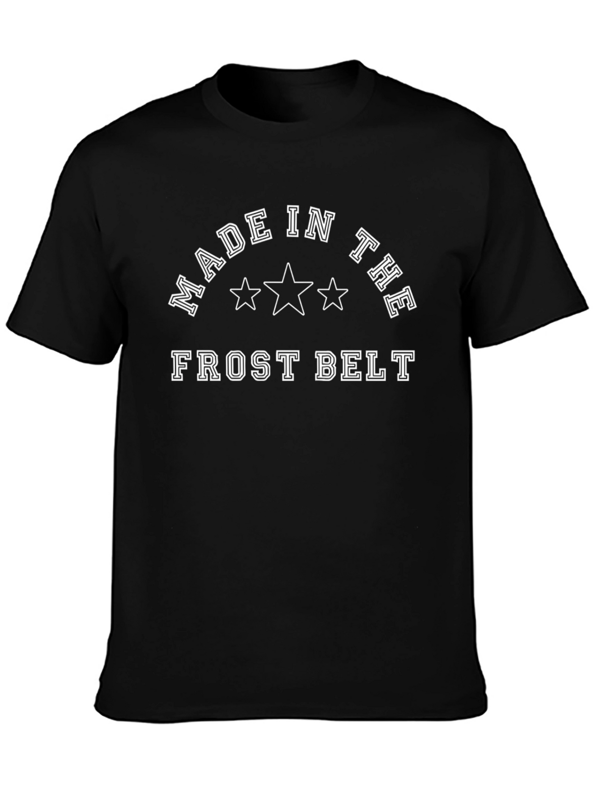 Frost Belt Graphic Tee - Black Crew Neck
