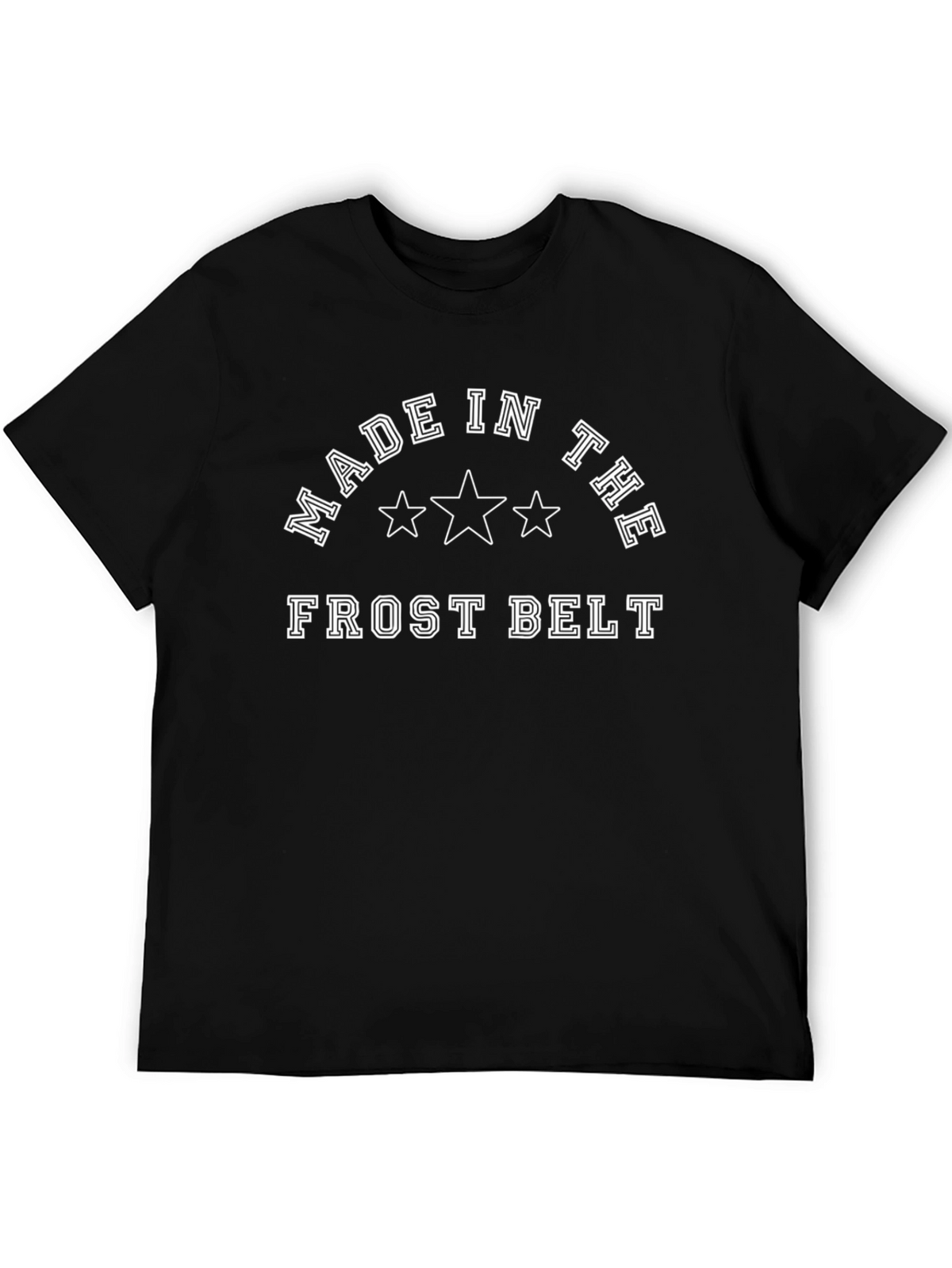 Frost Belt Graphic Tee - Black Crew Neck