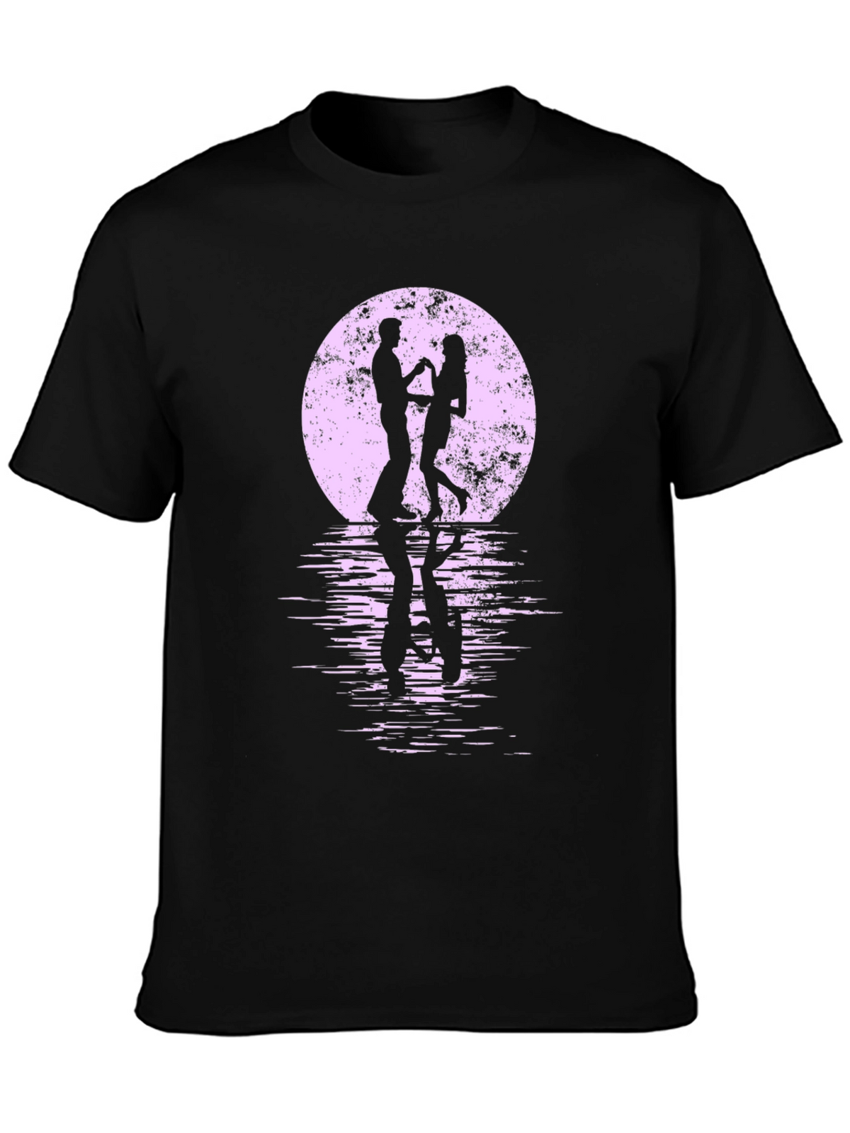 Romantic Dance T-Shirt - Moonlit Silhouette Tee