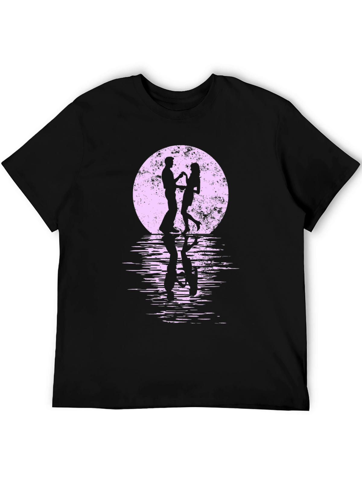 Romantic Dance T-Shirt - Moonlit Silhouette Tee