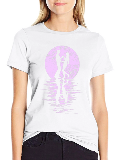 Romantic Dance T-Shirt - Moonlit Silhouette Tee