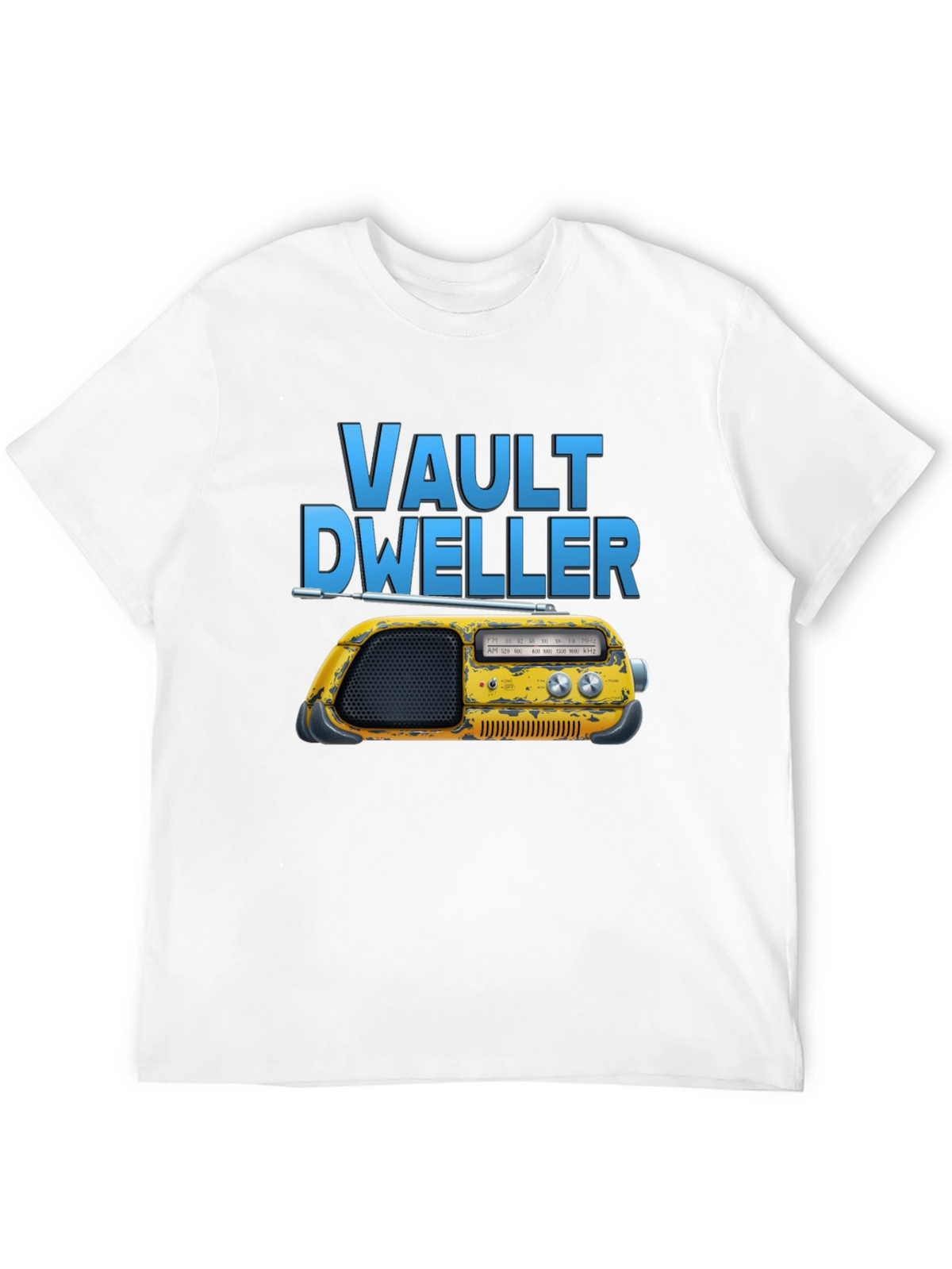 Vault Dweller Radio T-Shirt - Black Cotton Tee