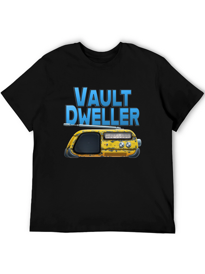 Vault Dweller Radio T-Shirt - Black Cotton Tee