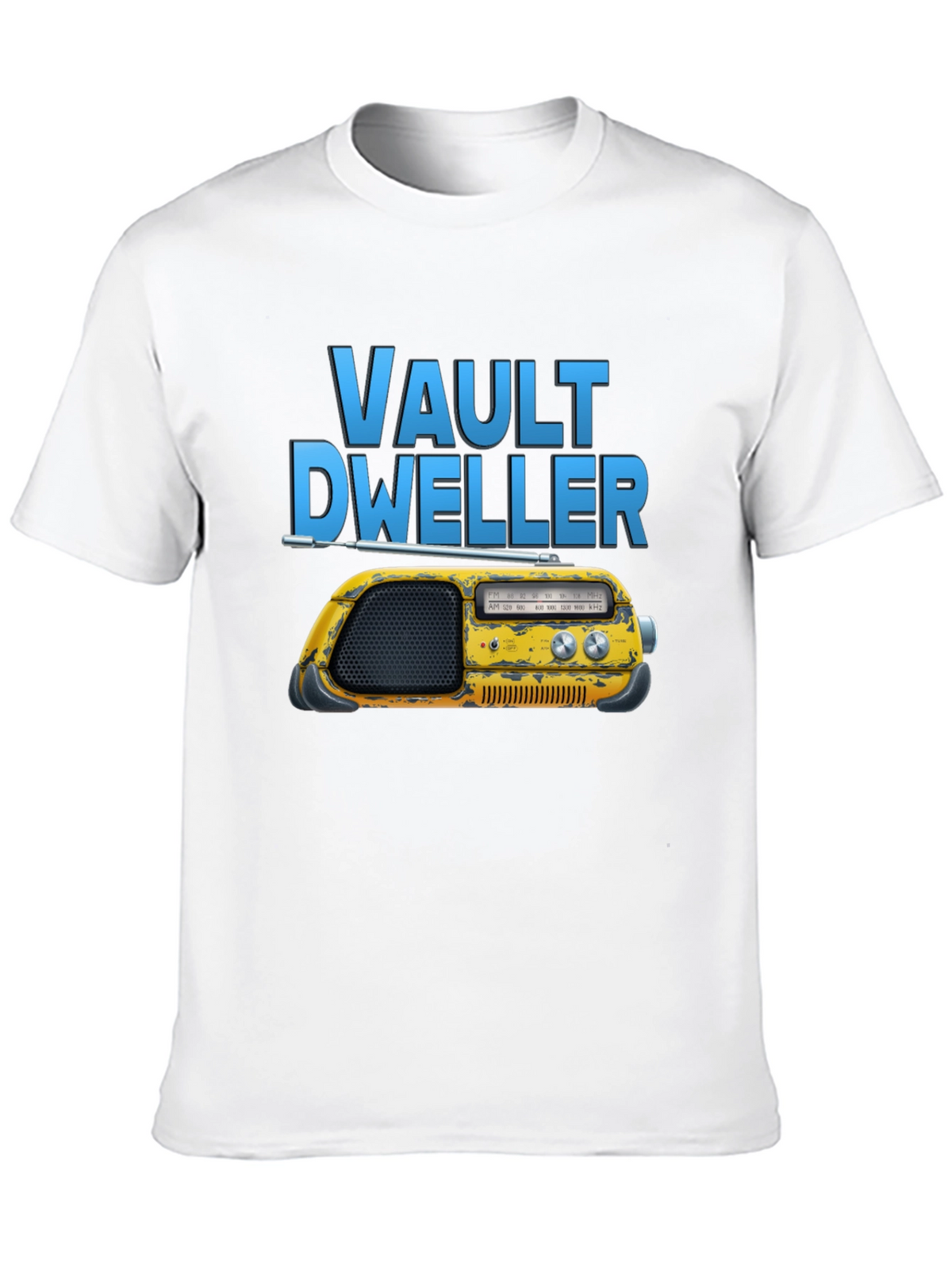 Vault Dweller Radio T-Shirt - Black Cotton Tee