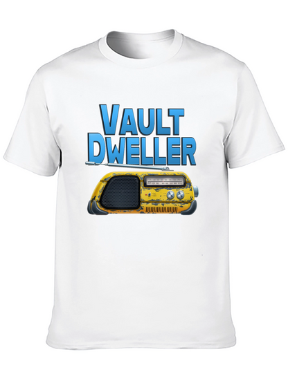 Vault Dweller Radio T-Shirt - Black Cotton Tee