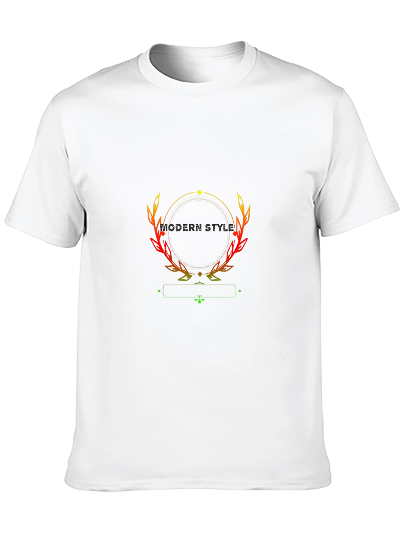 Modern Style Black T-Shirt