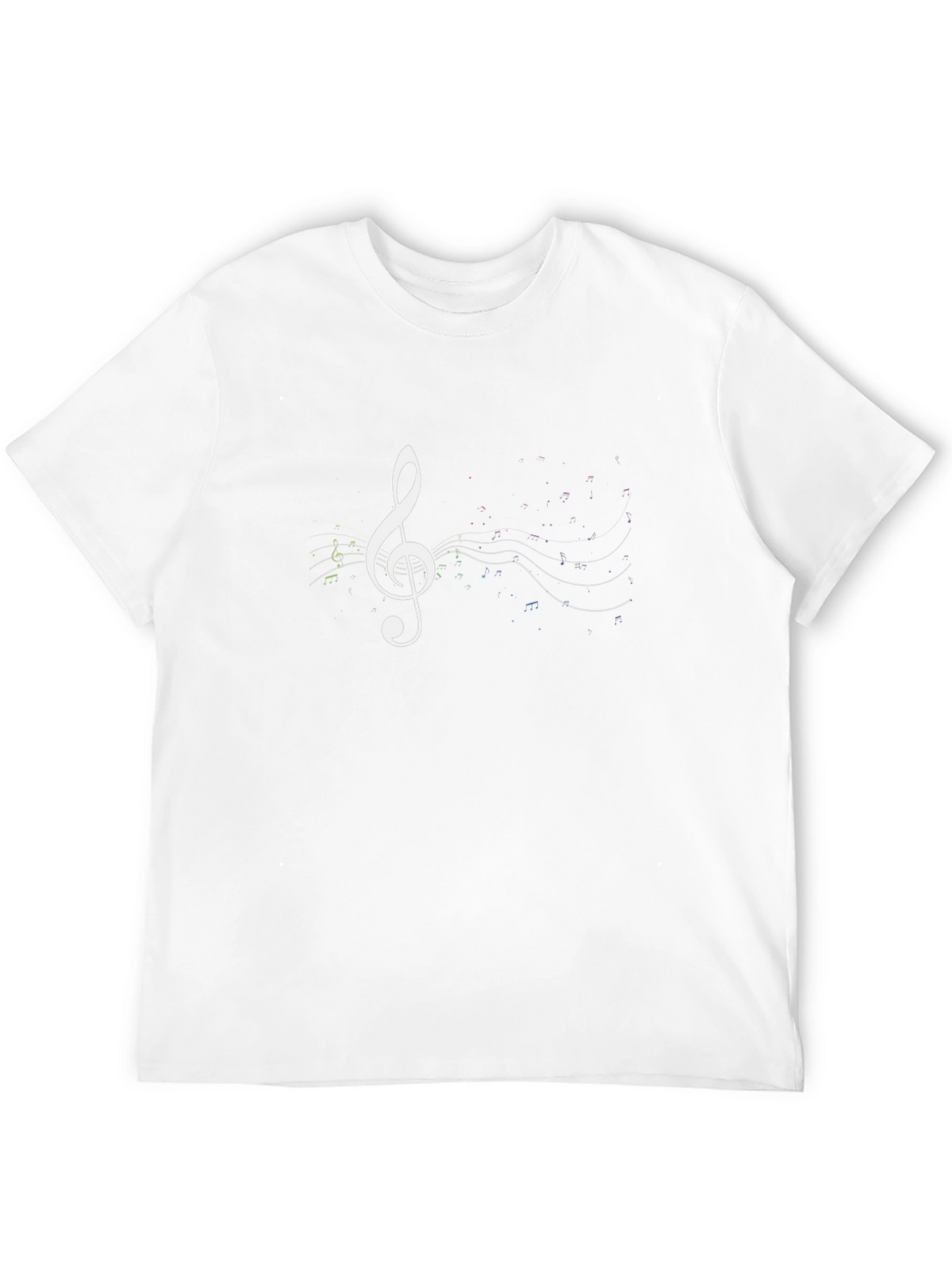 Music Treble Clef Graphic Tee - Black Cotton T-Shirt