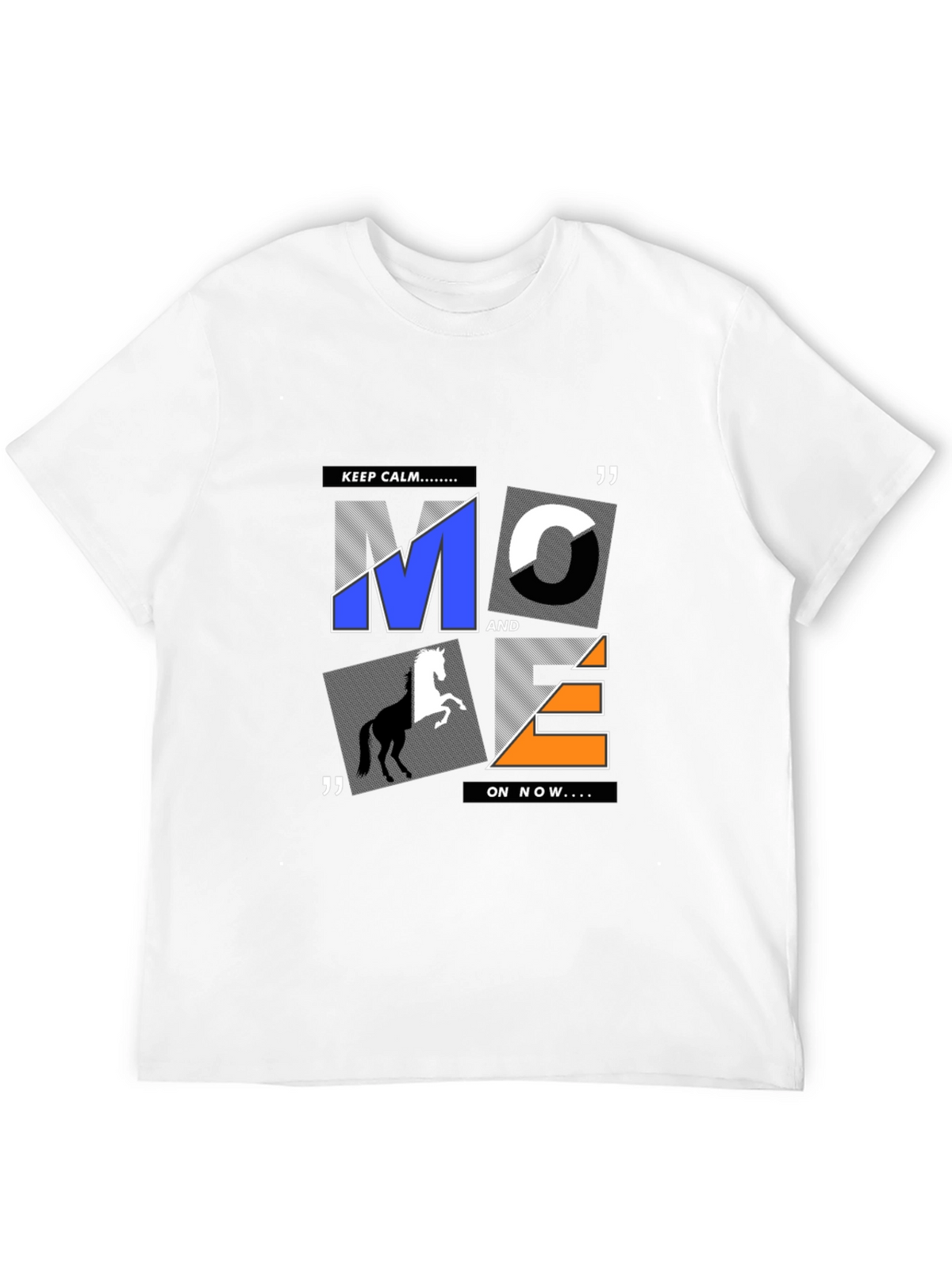 Graphic Print Mens T-Shirt - Black