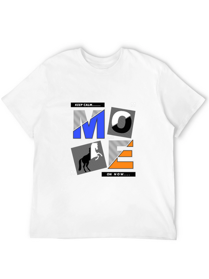 Graphic Print Mens T-Shirt - Black