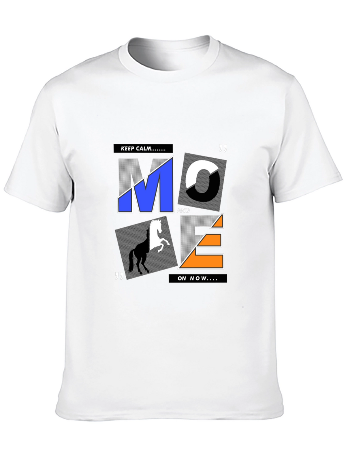Graphic Print Mens T-Shirt - Black