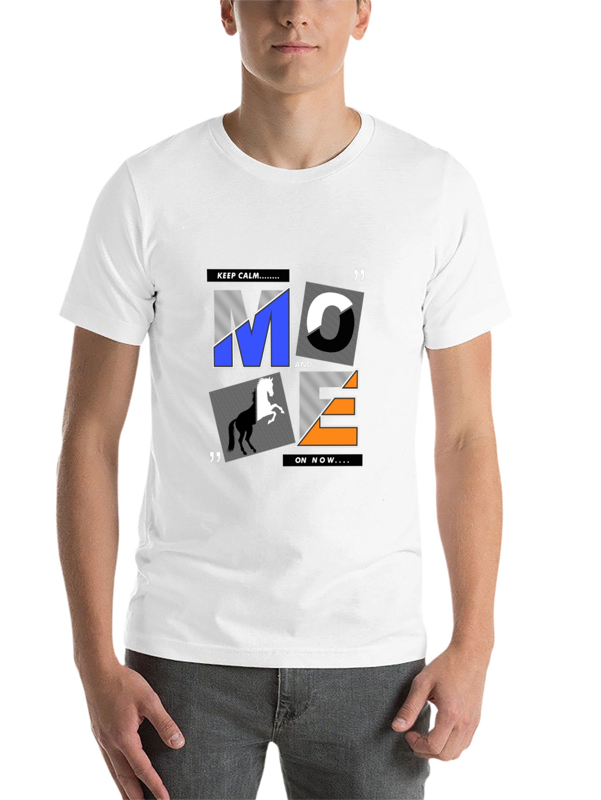 Graphic Print Mens T-Shirt - Black