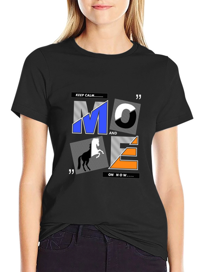 Graphic Print Mens T-Shirt - Black