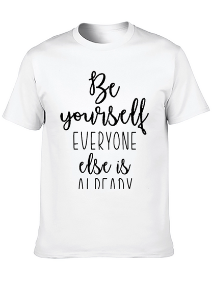 Be Yourself Black Graphic Tee