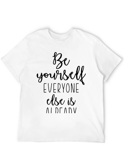 Be Yourself Black Graphic Tee