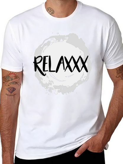 Relaxxx Black T-Shirt - Casual Graphic Tee