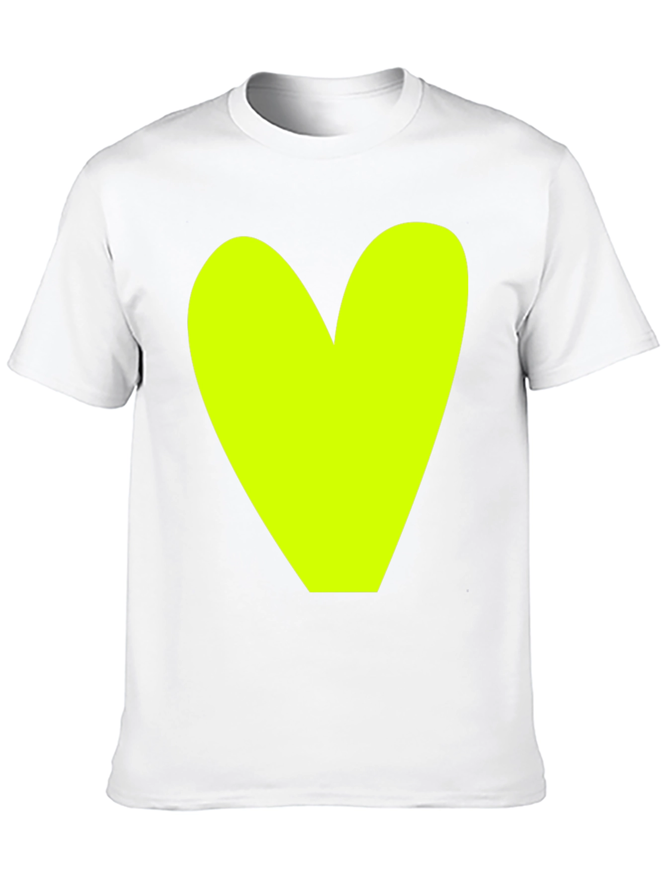 Bold Heart Graphic Tee - Black Cotton Casual Shirt