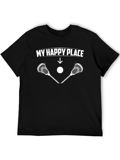 My Happy Place Lacrosse T-Shirt - Black
