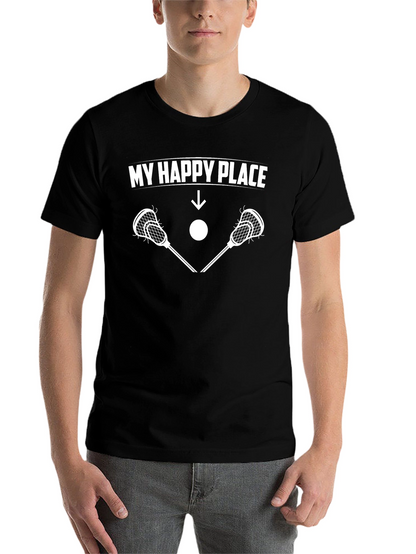 My Happy Place Lacrosse T-Shirt - Black