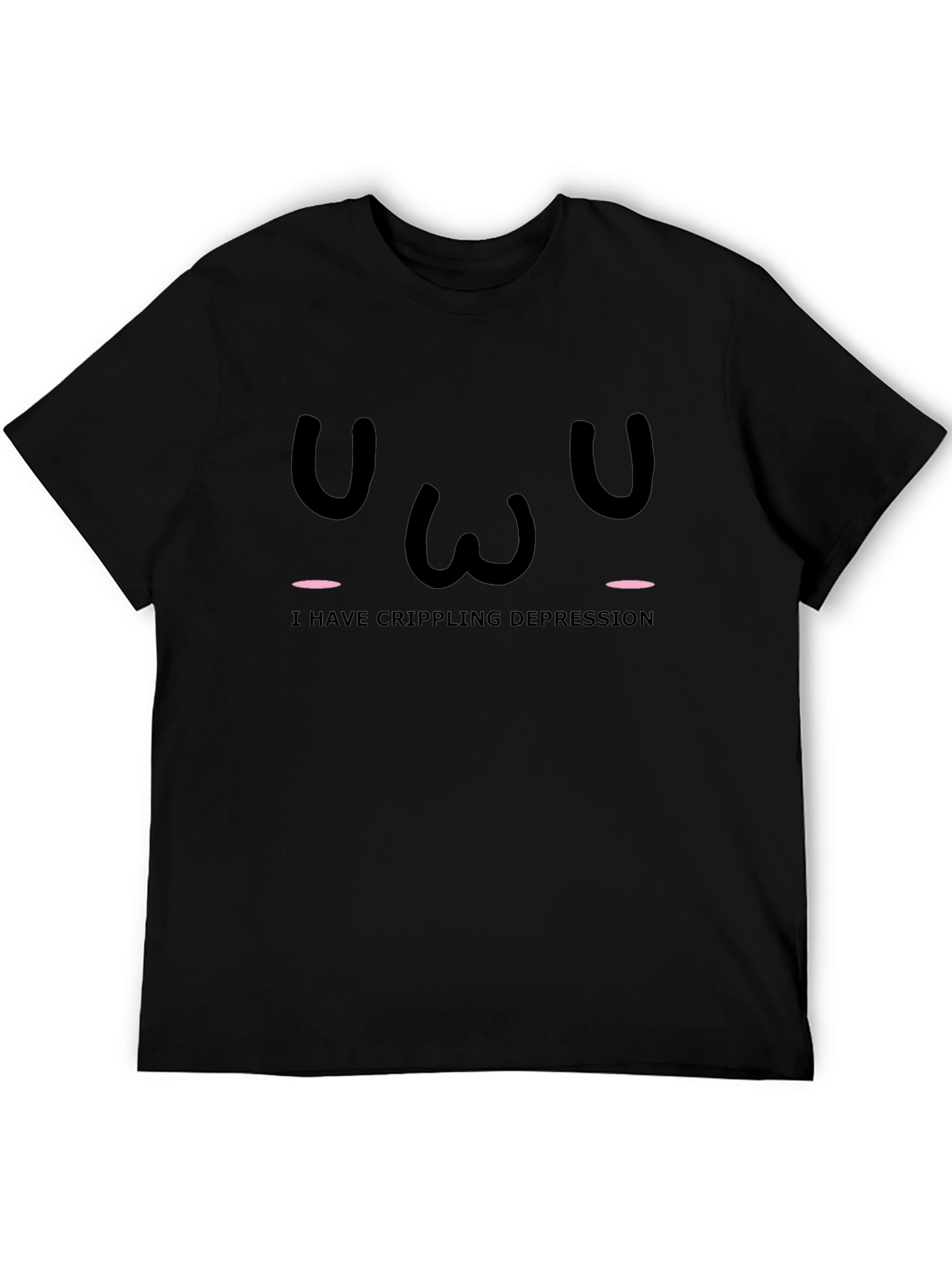 Crippling Depression T-Shirt - Black Graphic Tee