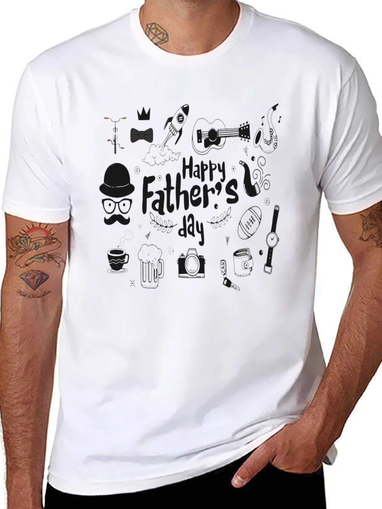 Happy Fathers Day Graphic Tee - Dad Gift
