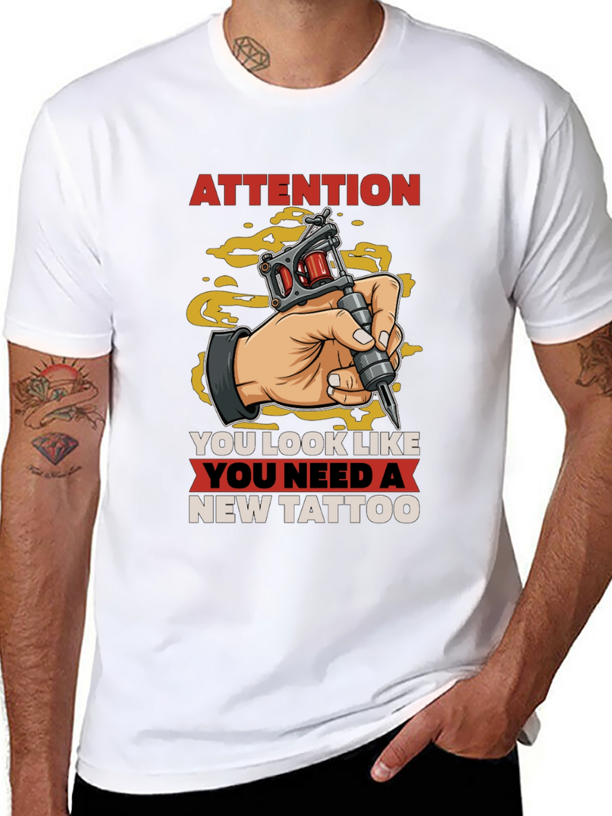 Attention New Tattoo T-Shirt