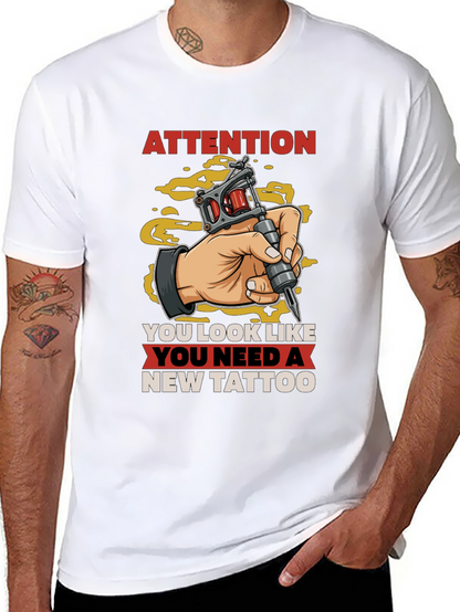 Attention New Tattoo T-Shirt