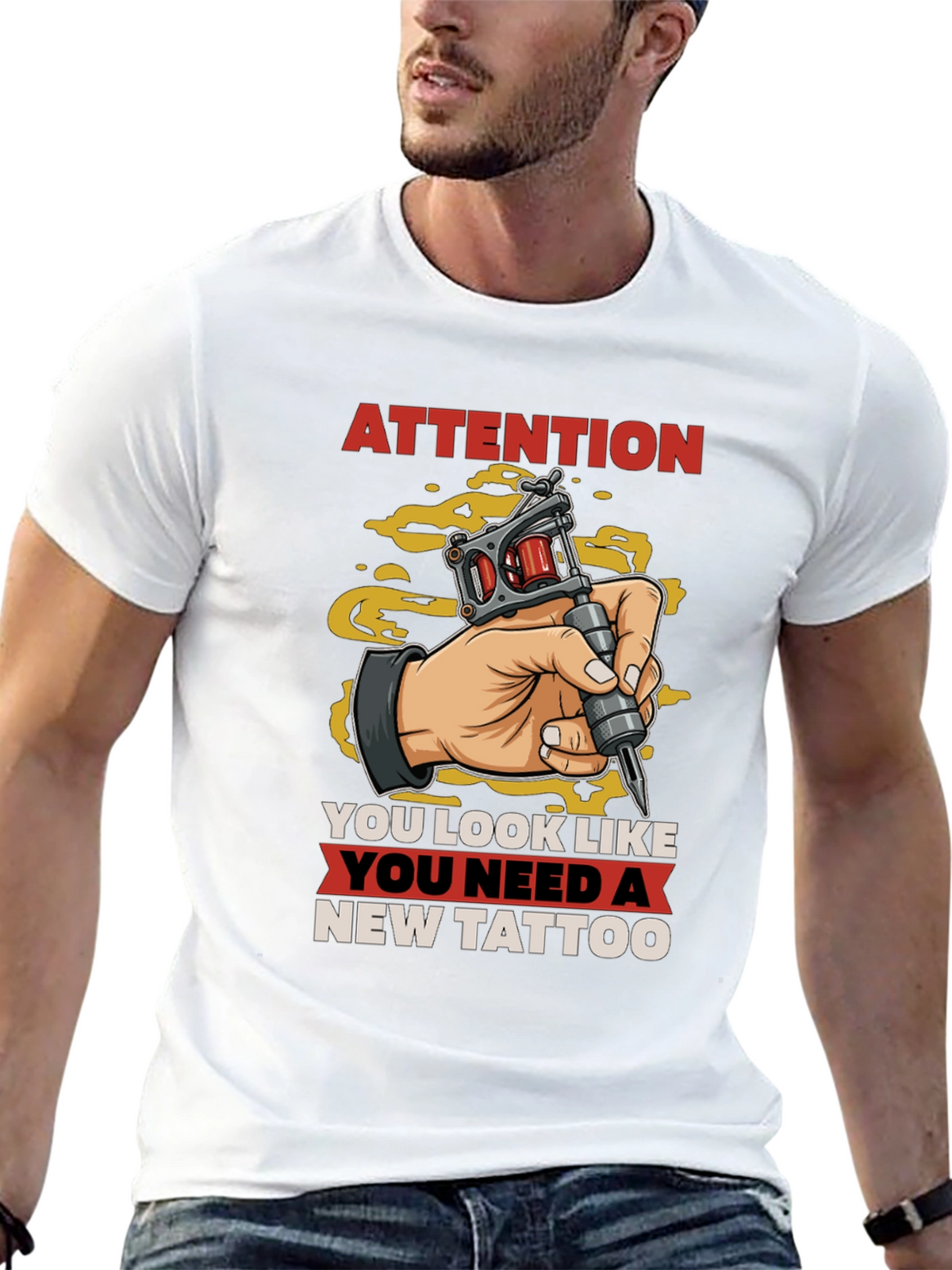 Attention New Tattoo T-Shirt